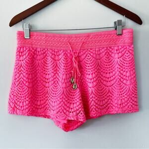 Lilly Pulitzer Vibrant Pink Lace Sleep Shorts